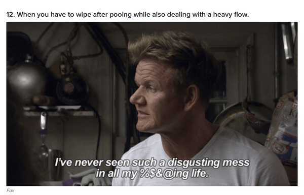 Or is period diarrhoea fucking awful?