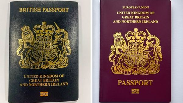 to think old passports were black, not blue