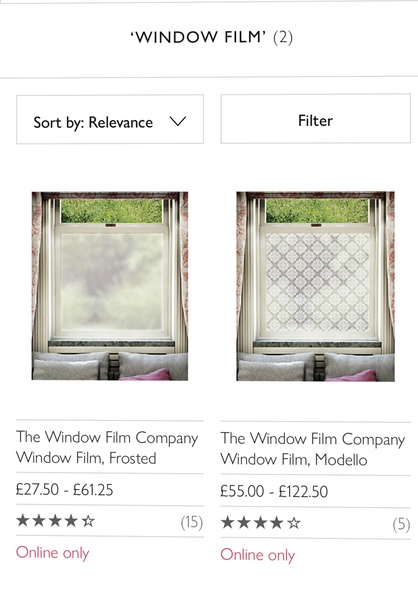 Go and help me find the least shit net curtains?