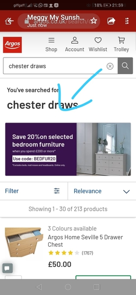 To ask you to tell my DD & her friend, that it's not a Chester drawers!