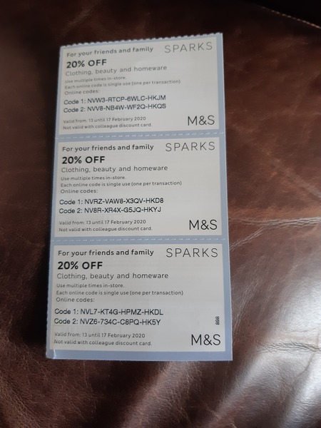 Marks and Spencer friends and family code