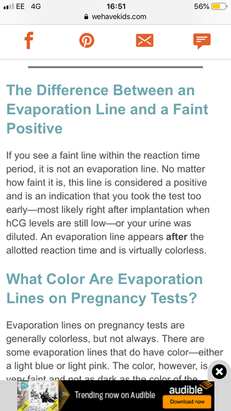 Wierd line on pregnancy test