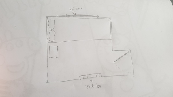 Small bedroom 2.8 x 2.8