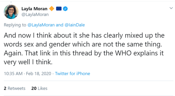 Dawn Butler and biology