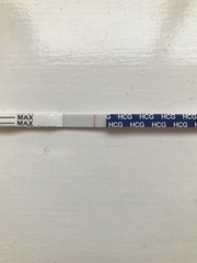 Pregnancy test line eyes