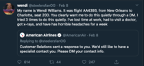 To think the male American Airlines passenger punching the reclined seat should be charged with assault if legally possible.