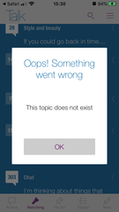 Oops you have a bad connection, I don't tho, can't start threads etc...