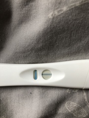 Very faint positive or evap??