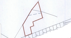 Ransom strip across middle of garden