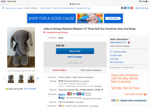 Desperately seeking Smudge the elephant (Jellycat)