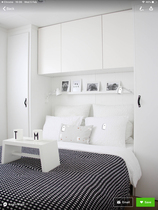 Wardrobes/ cupboards that go over bed and down the side