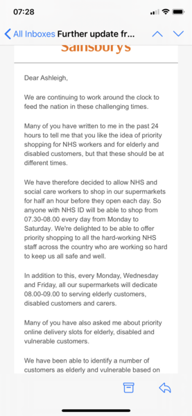 To think Sainsbury’s haven’t really thought this through?