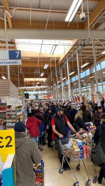 Has anyone actually witnessed anyone stockpiling/panic buying?