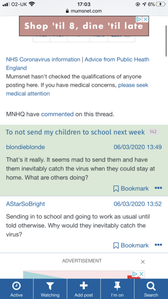 AIBU to not be worried shitless about coronavirus like the vast majority?