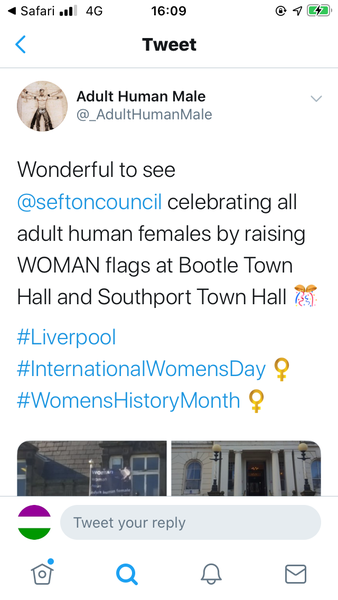 Sefton Council flies the flag