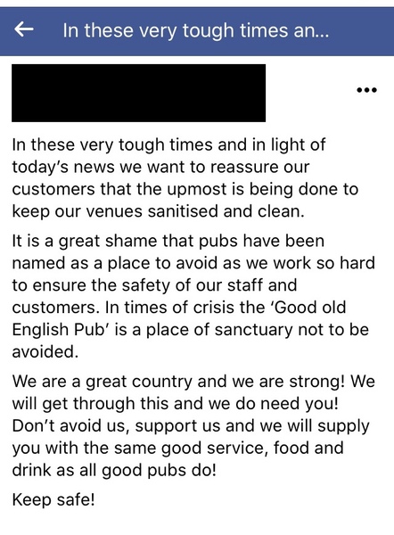 To think this FB post is incredibly irresponsible!