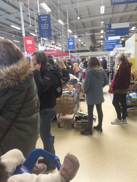 Tesco hour for nhs workers not going as planned!