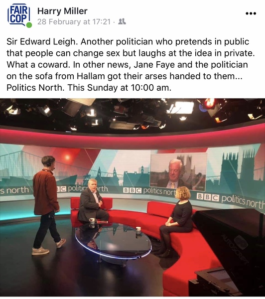 Harry Miller on Politics North this morning