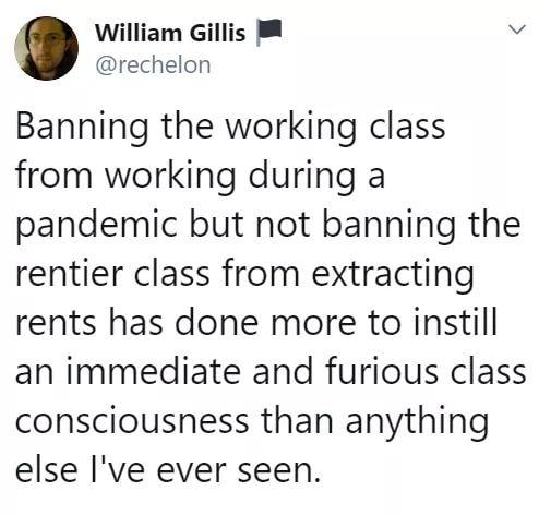 Mortgage holders getting 3 months amnesty, what about RENTERS?