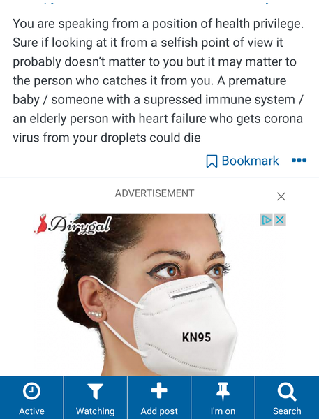 Aibu to really NOT be worried about Corona virus?