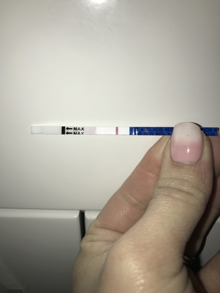 Faint positive test