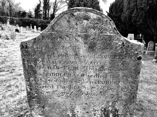 You know how authors often choose character names from cemeteries?