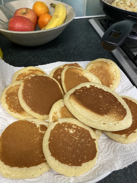 To ask you to show me your baking/food?