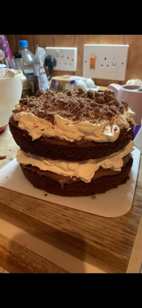 To ask you to show me your baking/food?