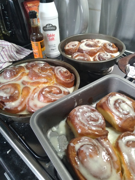 To ask you to show me your baking/food?