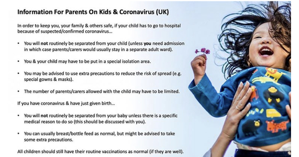 Is this true? If your child gets it they get taken off without you?