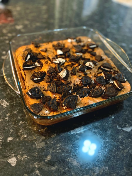 To ask you to show me your baking/food?