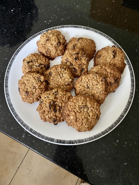 To ask you to show me your baking/food?