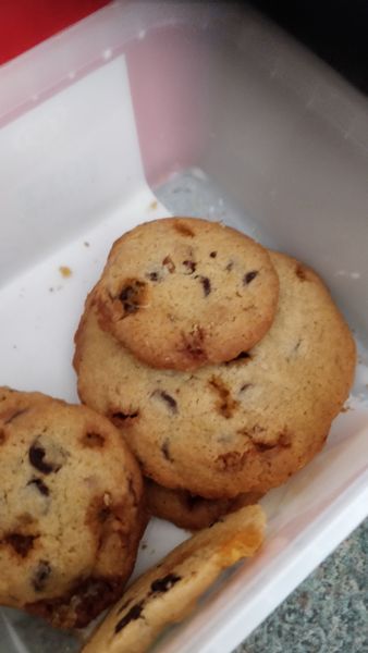 To ask you to show me your baking/food?