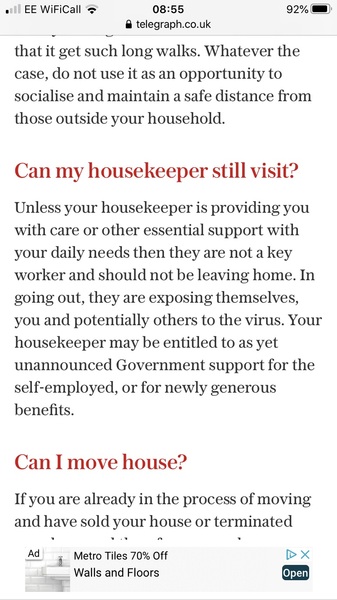 To think you can do without your housekeeper?
