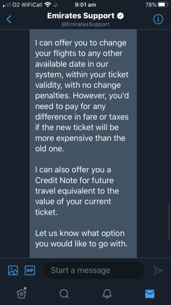 To ask for flight advise? Coronavirus...