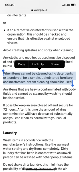 Does a steam mop kill Covid19 ?