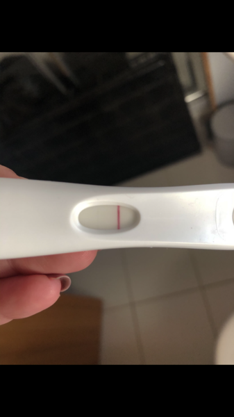 Can you see a line on my test?