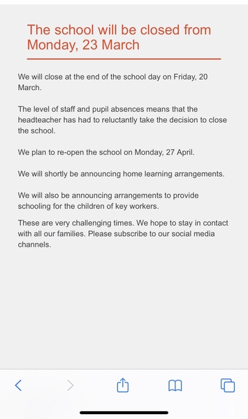 Our school says closed from Friday and open again on 27th April.
