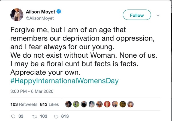 Alison Moyet is effortless. Love her.
