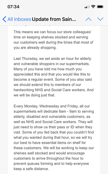 To think Sainsbury’s haven’t really thought this through?