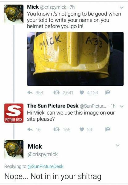 To think a Sun journalist should not have sent me a PM because I'm on a thread?