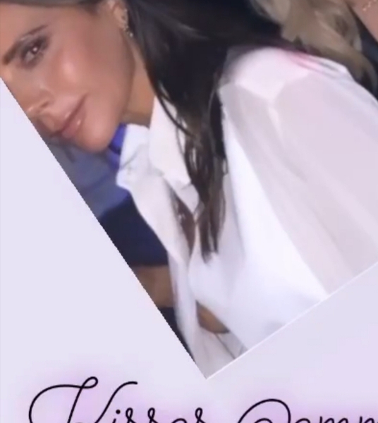 Posh Spice's extension lead...