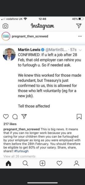 Government cut off date for furlough