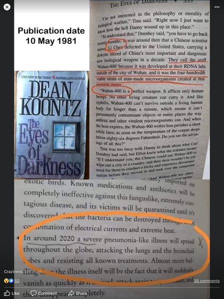 How spooky is this coronavirus prediction?