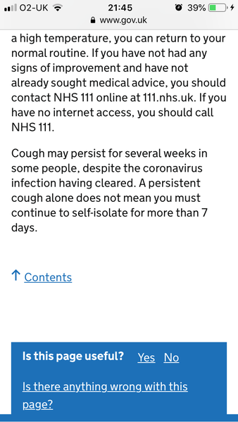 Should I be self isolating?