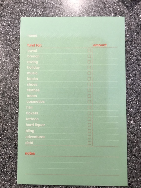 Do you save money in envelopes? How  do you categorise the envelopes?