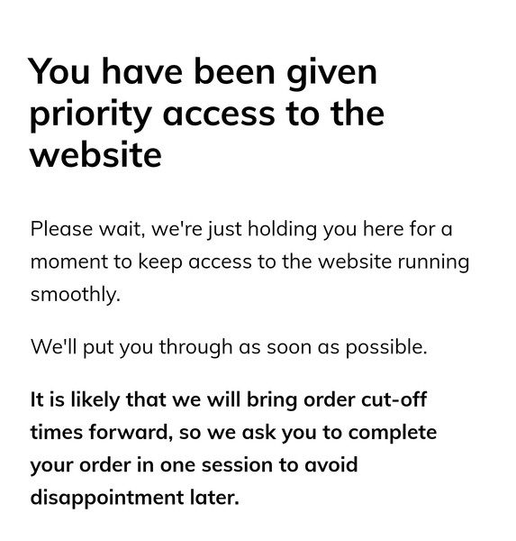 Ocado Anytime Smart Pass holders - have you received priority access yet?