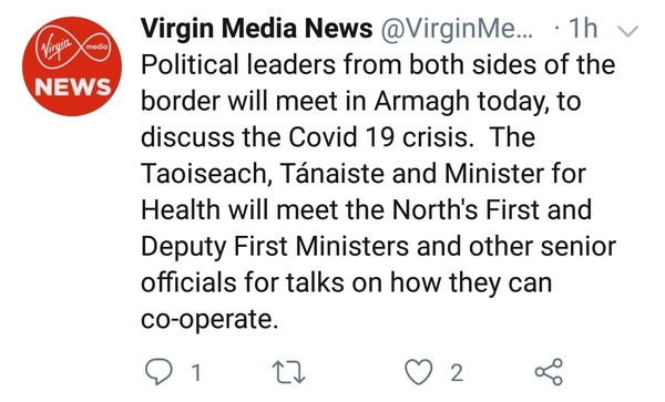 Coronavirus in Ireland/N Ireland