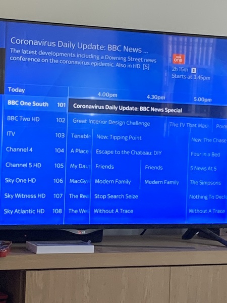 No BBC special this afternoon - is there a press briefing?
