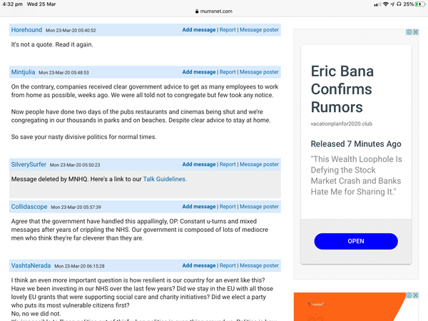 Adverts promoting investment frauds